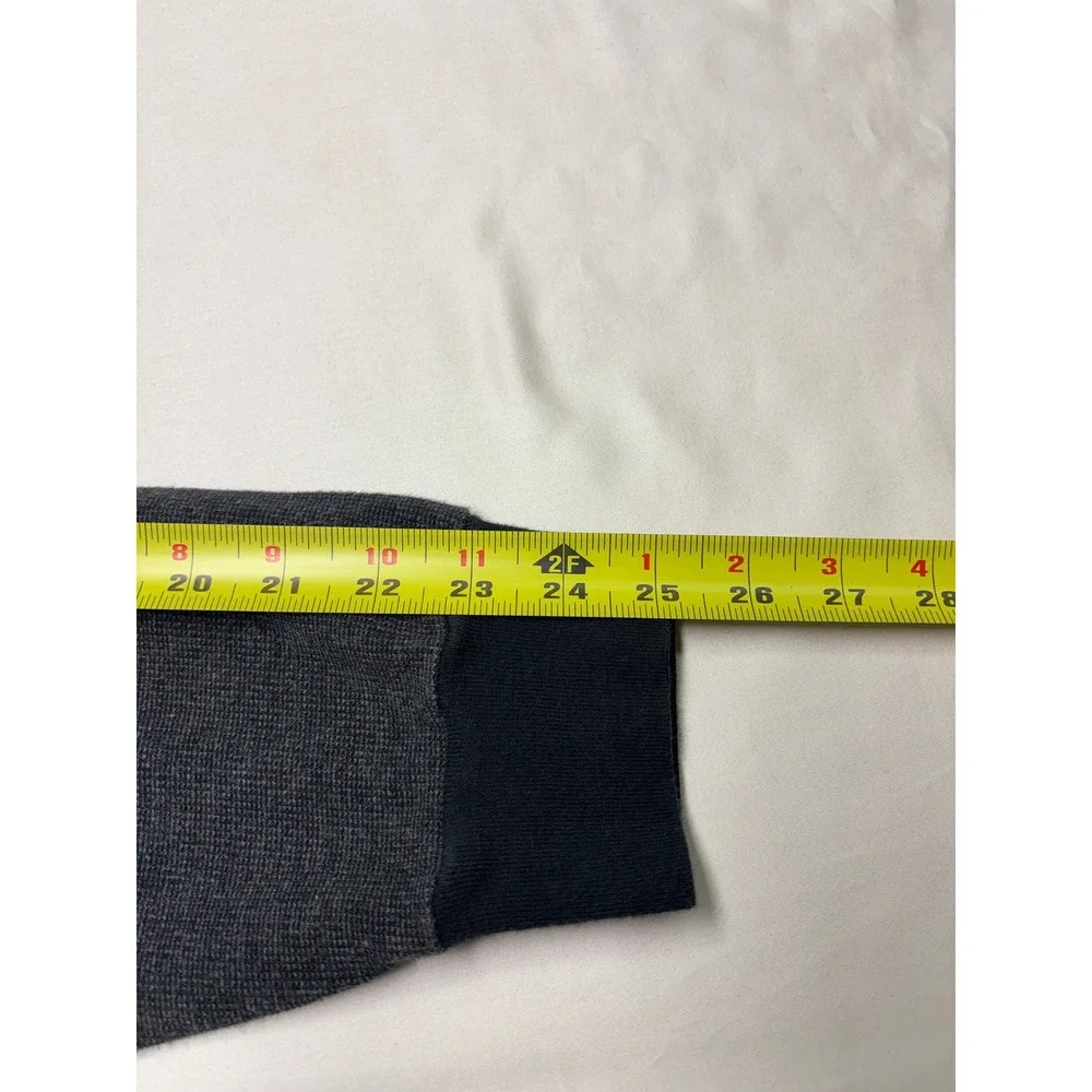 Polo Ralph Lauren Mens Large Long Sleeve Polo Shirt Gray Cotton Pique